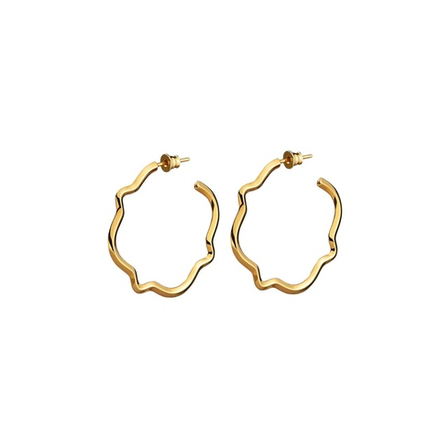 Серьги TETRA позолота