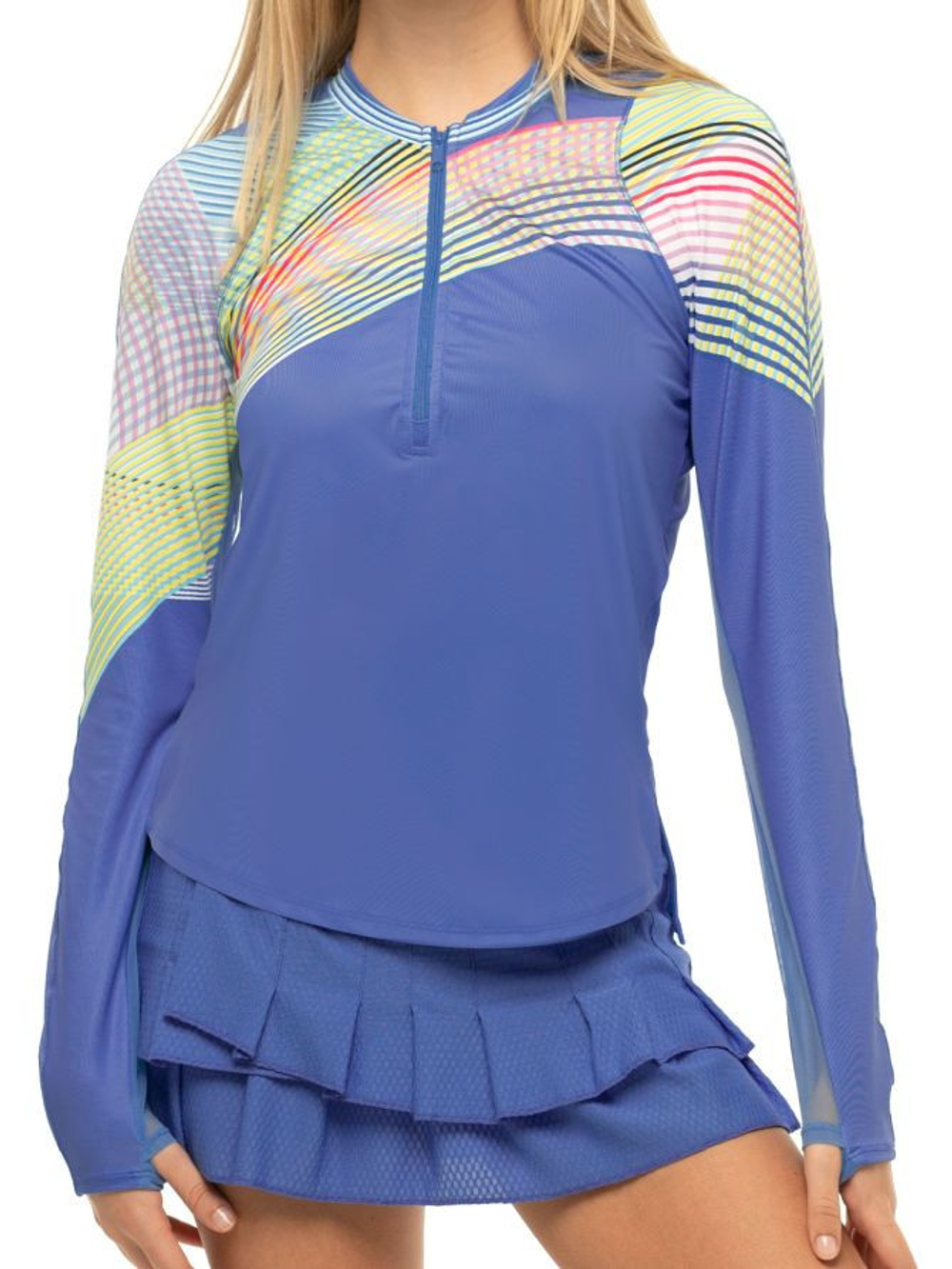 Женская футболка теннисная (dł. Рукава) Lucky in Love Count Me In Im In Long Sleeve Top - blue marine