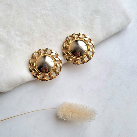 Глянцевые круглые клипсы