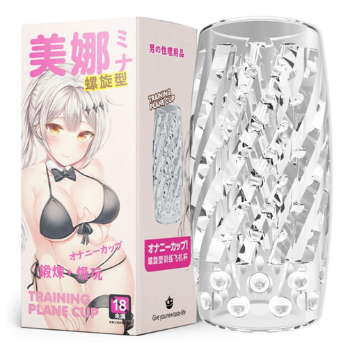 Прозрачный сквозной мастурбатор Yoni