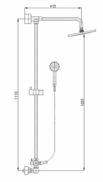 Душевая система Rav-Slezak TERMOSTAT TRM81.5/4-02 хром
