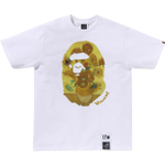 A Bathing Ape X Van Gogh Museum Ape Head Canvas Art Iv Tee белый