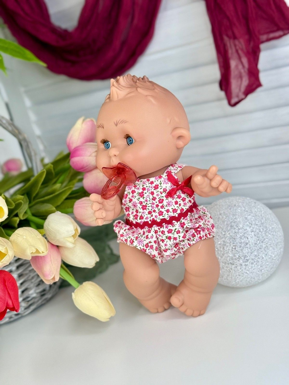 Пупс Nines 26см PEPOTE с закрывающими глазками (N814D1)