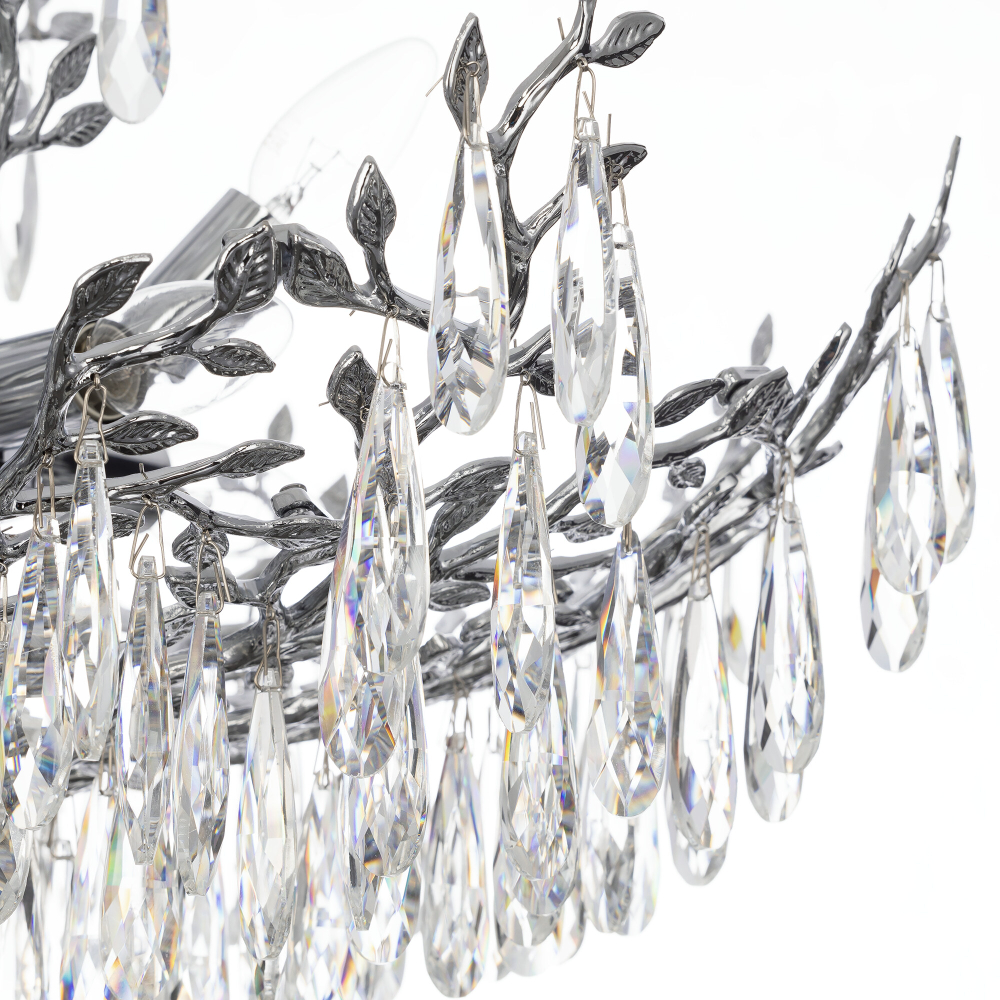 Citilux RITZ CL310081 Люстра хрустальная подвесная Хром