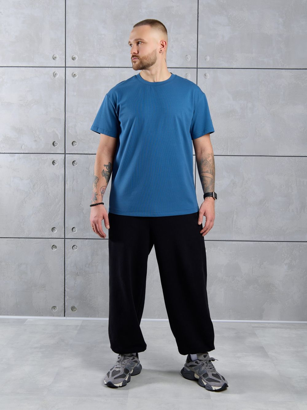 Фуфайка (футболка) мужская Арчи-1 Виотекс ИНДИГО