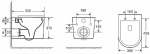 Унитаз с инсталляцией WeltWasser AMBERG 506 + NESENBACH 004 GL-WT + AMBERG RD-WT