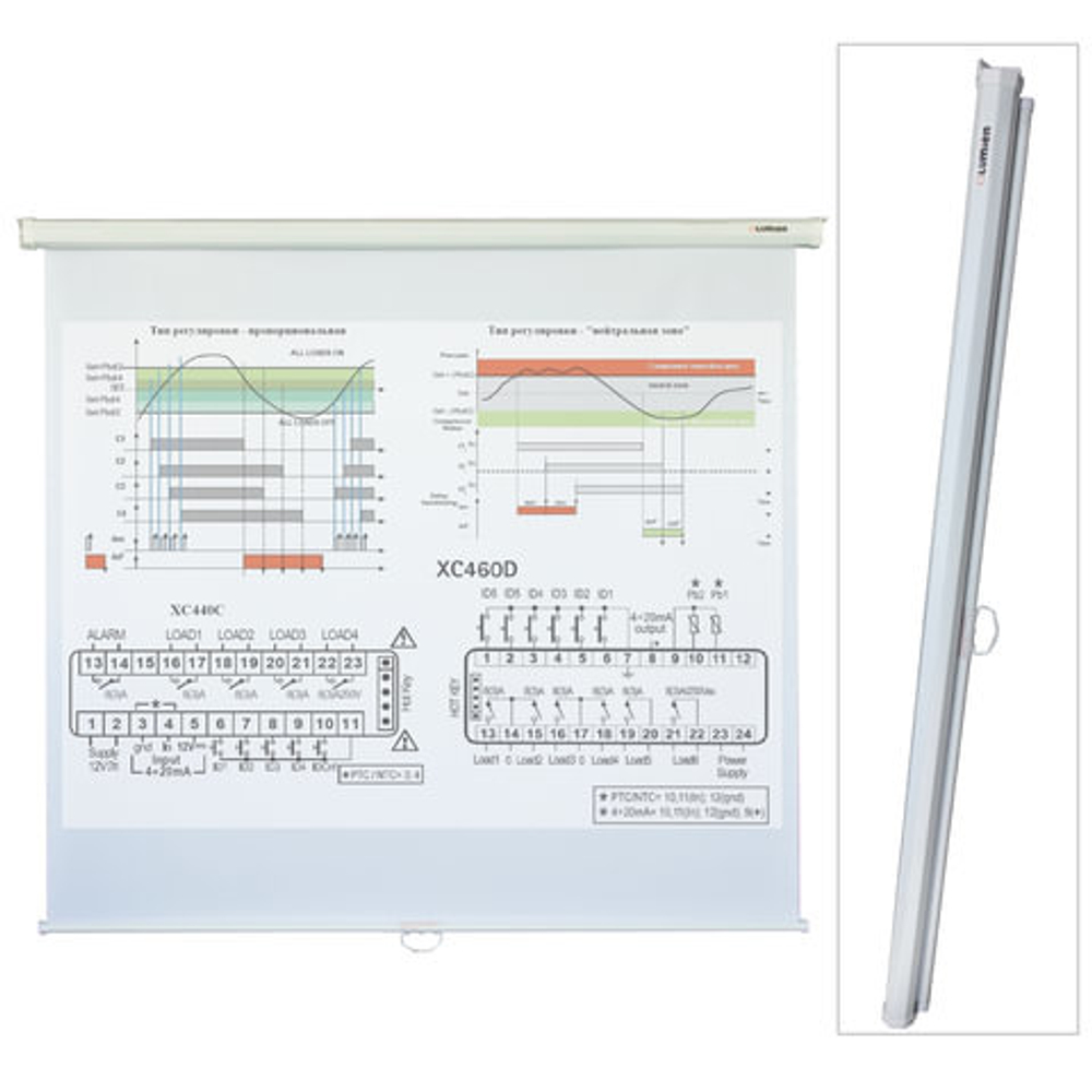 Экран проекционный настенный (200х200 см), матовый, 1:1, LUMIEN ECO PICTURE, LEP-100103