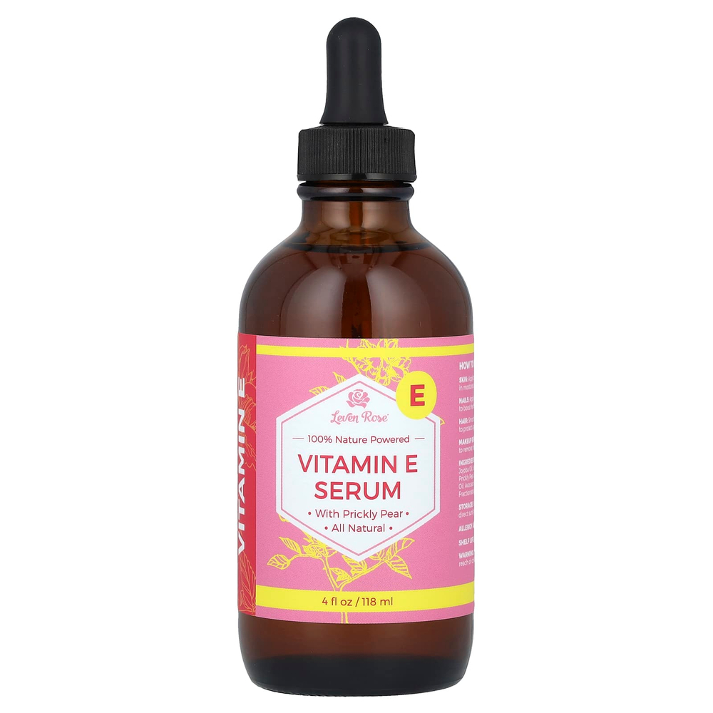 Leven Rose, На 100% натуральная сыворотка с витамином E, 118 мл (4 жидк. унции)