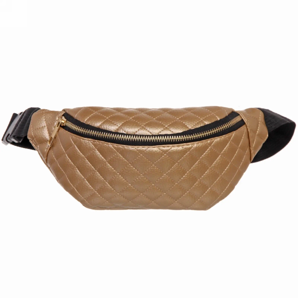 Сумка на пояс из искусственной кожи «Elements - Street», цвет золото, 29*13см