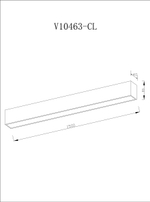 Светильник потолочный светодиодный Moderli V10463-CL Carpi