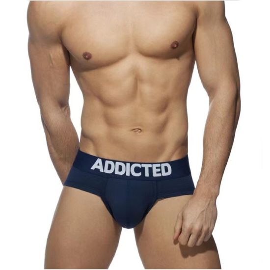 Мужские трусы брифы темно-синие Addicted AD2076-16