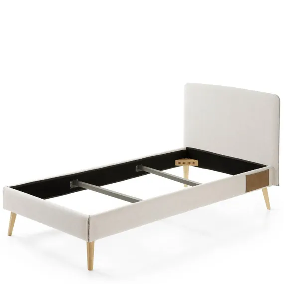 Кровать Lydia 190х90 см, съемный бежевый чехол