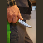 Нож Morakniv Basic 511 лимитированный 2024 углер. сталь, пласт. ручка (терракотовая) зеленая вставка