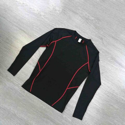 рашгард Wolon Black/Red seams LS