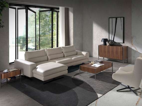 Комод 7139/MC2201DR из ореха и затемненной стали