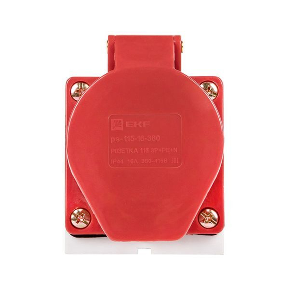 Розетка стационарная наружная 115 3Р+РЕ+N 16А 380В IP44 EKF