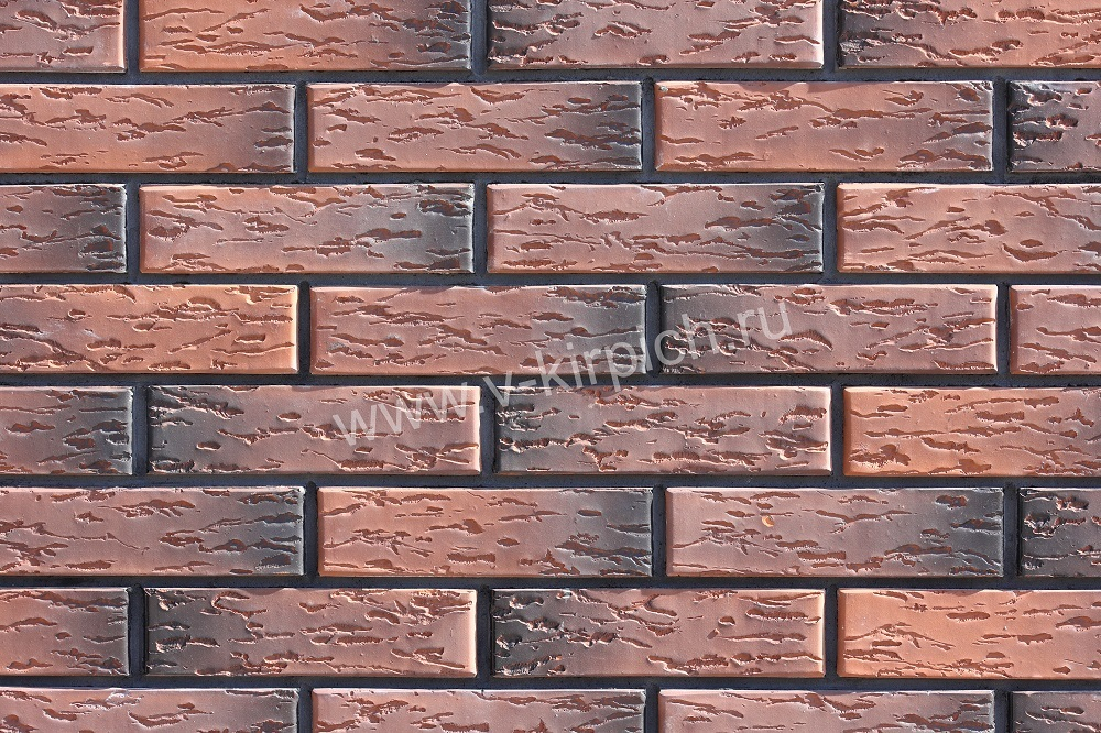 Кирпич лицевой Воротынский одинарный кортен, флеш руст