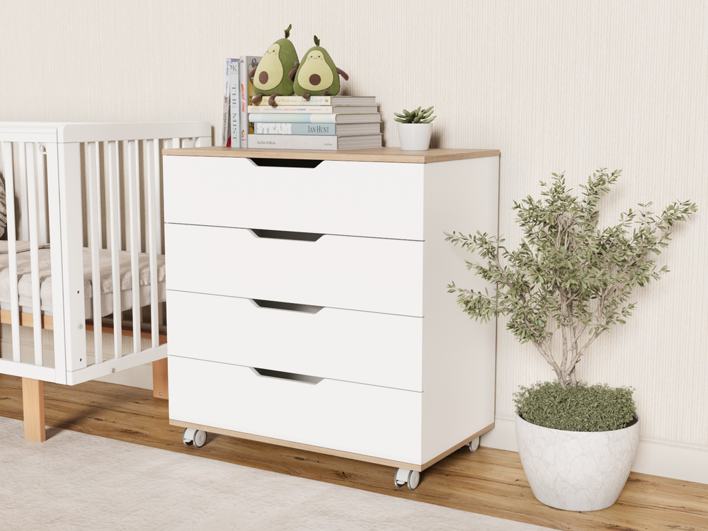 Пеленальный комод Incanto Юг цвет белый/дуб