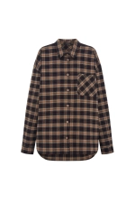 Рубашка в клетку, Коричневая