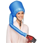 Шапочка для сушки волос, ламинирования и масок «Beauty Shop», с кулиской, цвет синий, 84*23*22см
