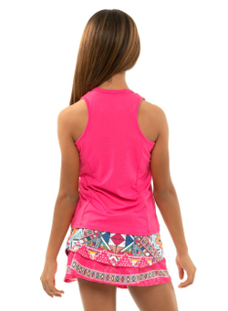 Футболка для девочки теннисная Lucky in Love Pretty in Ink Tank - Розовый