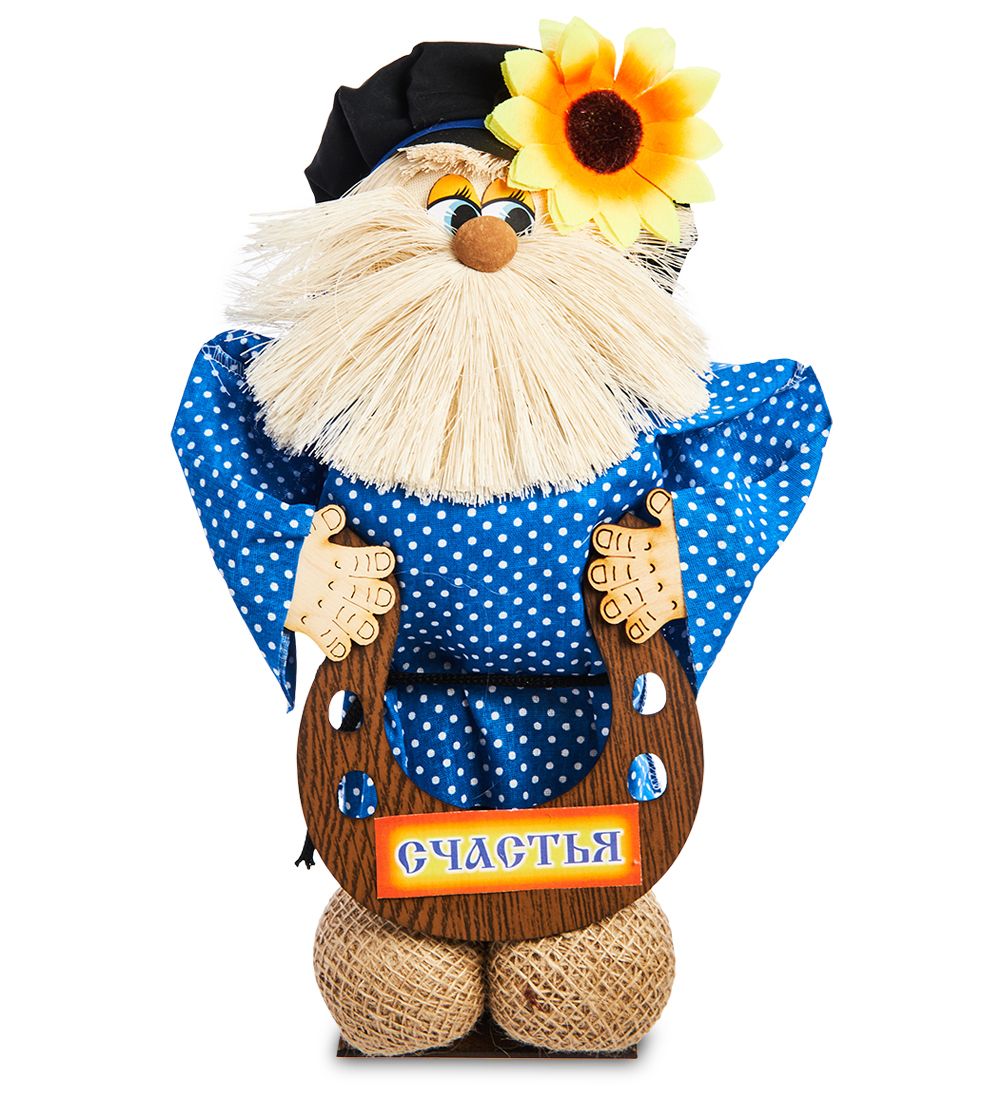 Народные промыслы DO-054 Домовой-копилка Кузя с подковой - Вариант A