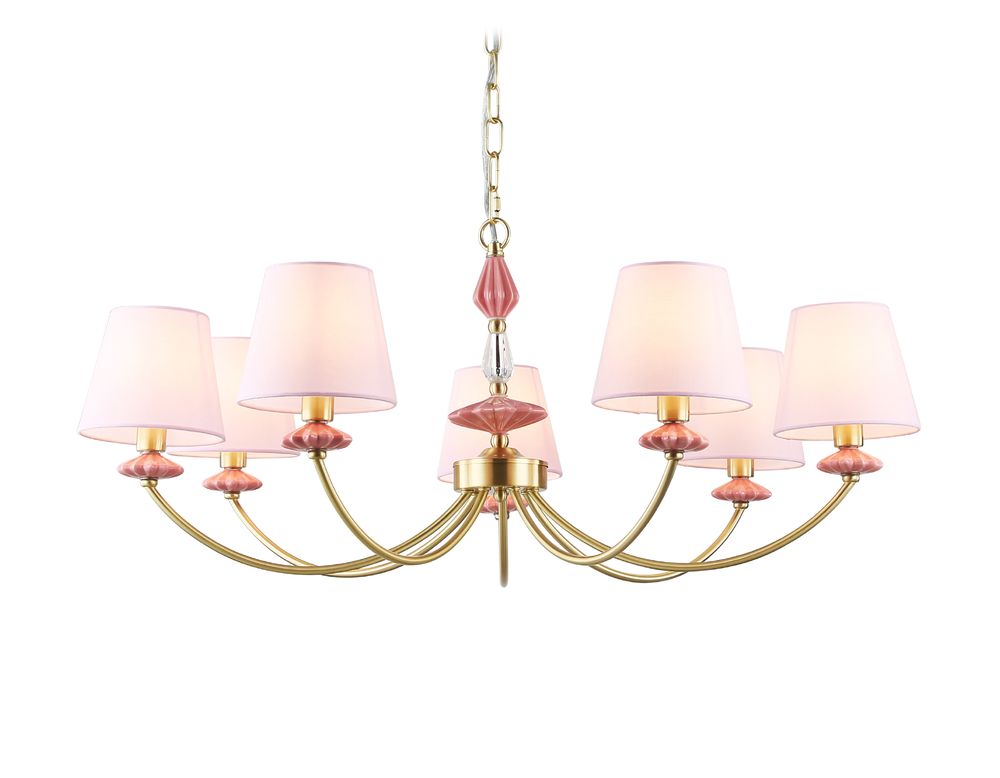 Ambrella Подвесная люстра с абажуром и декором из керамики Ceramo Classic LH75025