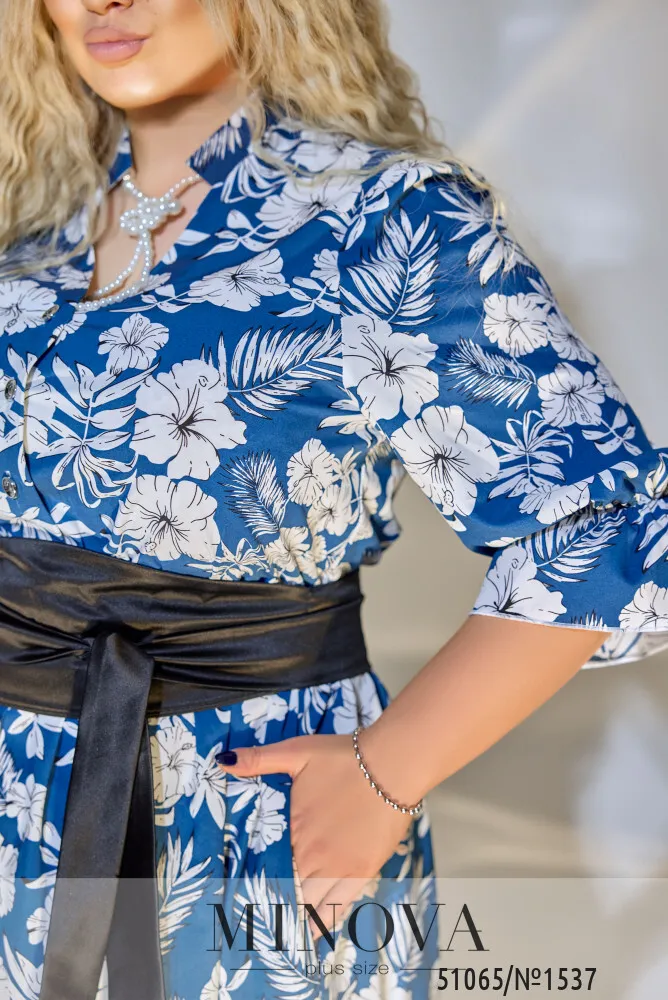 Платье 1537-синий Minova