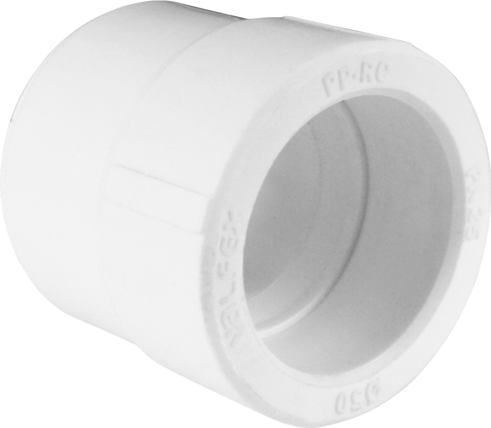 Муфта PP-R переходная белая внутренняя пайка Дн 25х20 VALFEX 10012520