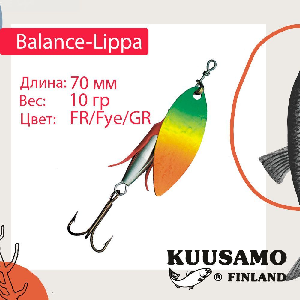 Блесна для рыбалки Balance-Lippa 70 мм вертушка 10 г