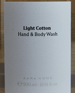 Zara Home Жидкое мыло Light Cotton 500 мл для рук и тела, парфюмированное, аромат парфюмированный