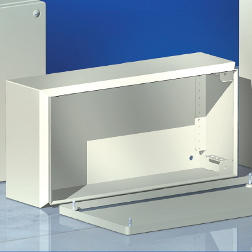 Сварной металлический корпус CDE, 500х300х120 мм, с фланцами