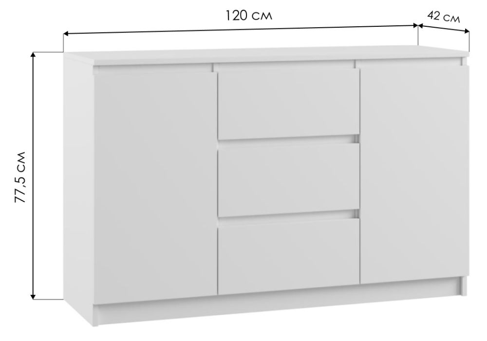 Тумба Мадера ТДЗ лдсп белый