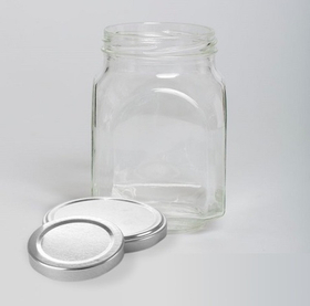 Банка для подачи 800 мл. 90*90 мм. h=140 мм. с крышкой Твист офф /1/24/