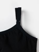 Топы для девочек "Уголь/Серый меланж" 2 шт 7+