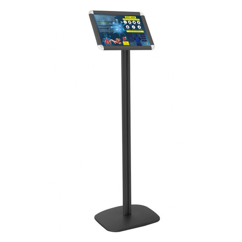 Стойка информационная 1 м, угол наклона 55°, рамка Клик