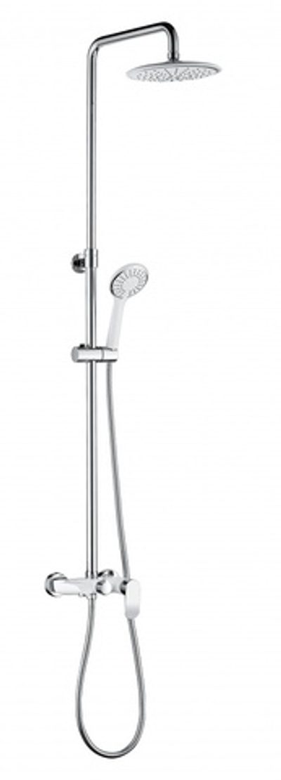 22062-F Душевой релинг (белый,хром) GANZER  (4/1шт)