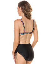 Раздельный купальник Pina Colada: лиф с мягкими чашками и высокие плавки (Размер: C/XL) (Цвет: бирюзовый)