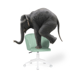 Офисное кресло Woodville Пард confetti aquamarine