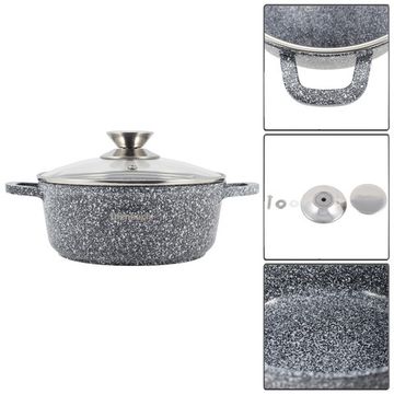 Кастрюля 6,5 л. из литого алюминия Ofenbach NB 100502 с мраморным антипригарным покрытием