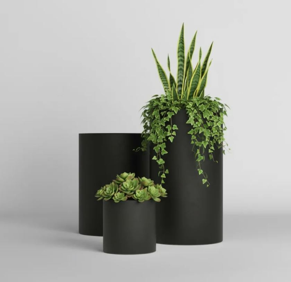 Кашпо, коллекция КОЛОР, форма ЦИЛИНДР