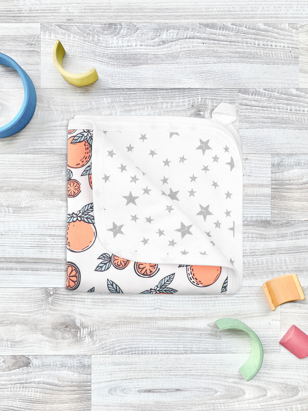 Двусторонний плед Mjölk Мандарины