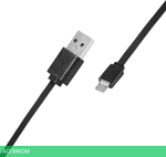 Кабель SunWind USB (m)-micro USB (m) плоский 1м черный