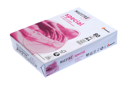 Бумага для офисной техники Maestro Special белая А4 класс В белизна по CIE – 162 % 80г/м2 500л Mondi 104мкм