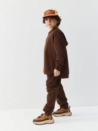 Джоггеры оверсайз "Шоколад" с карманами