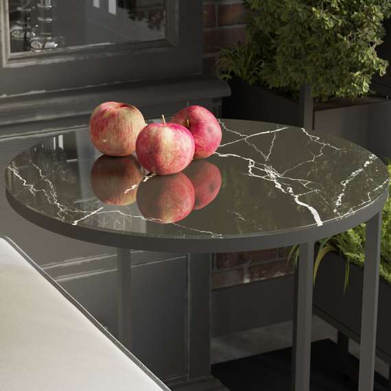 Стол придиванный Остин УФ неро/черный