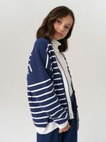 Кардиган для девочки в школу AT1010 сапфировый