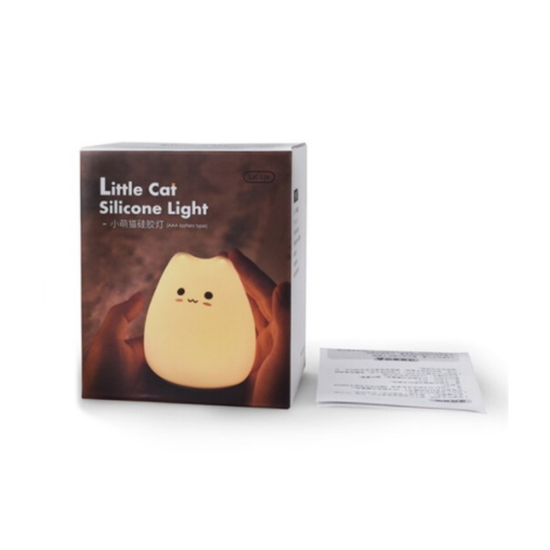 Силиконовый ночник Котик