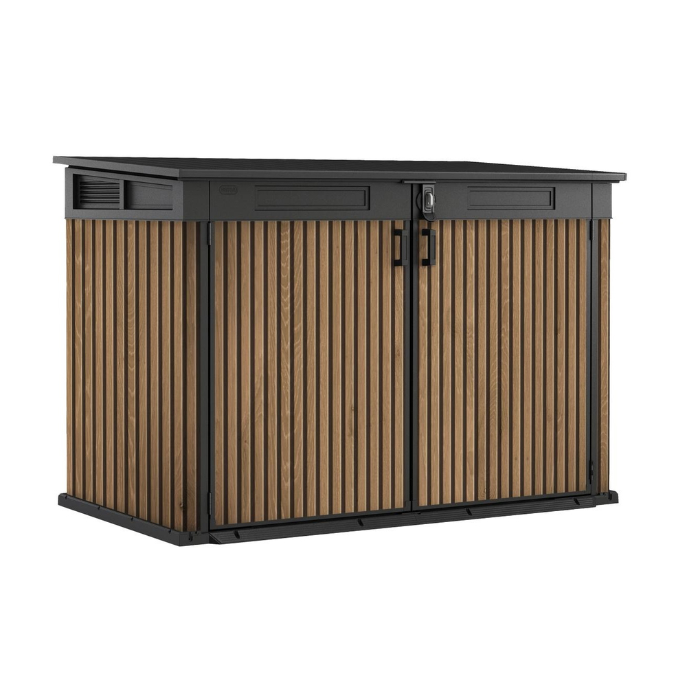 Уличный ящик пластиковый Keter Horizontal Narrow brown 2020 л