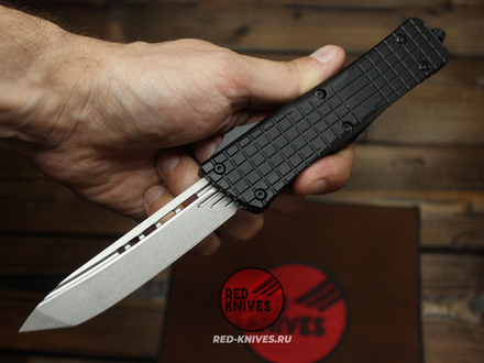 Нож Microtech Troodon Delta Frag T/E - клинок танто, стоунвош МТ12